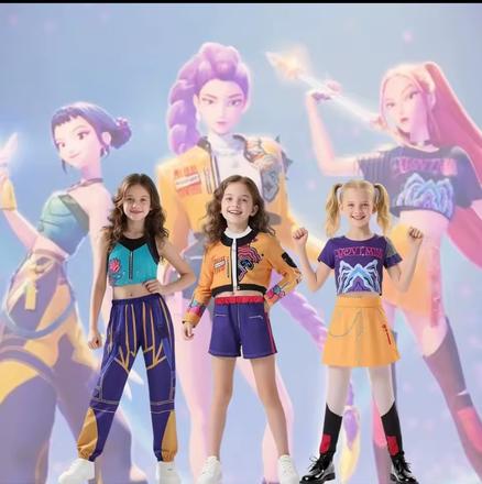 K-pop demon hunters huntrix kostým, 