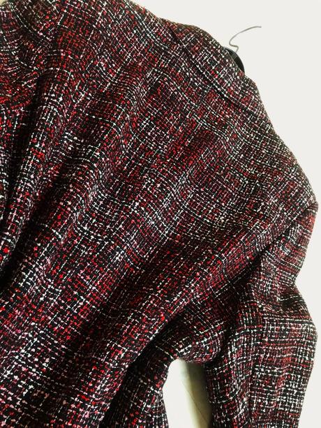 Luxusné buklé sako, xl