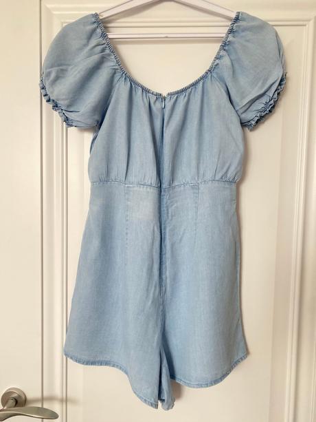 Bledomodrý riflový overal, new yorker,xs