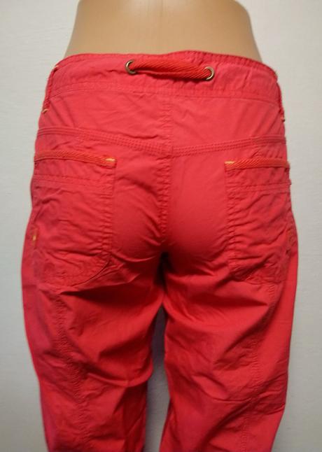 Dámske sýto ružové bavlnené nohavice, denim, denim,s