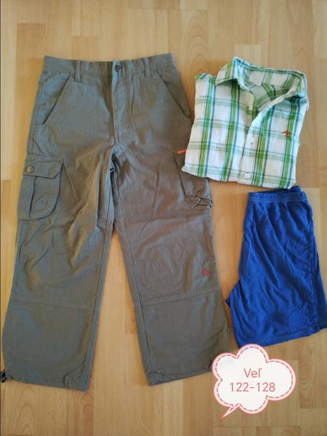 Nohavice + darujem košelu a kratasy, 122–134