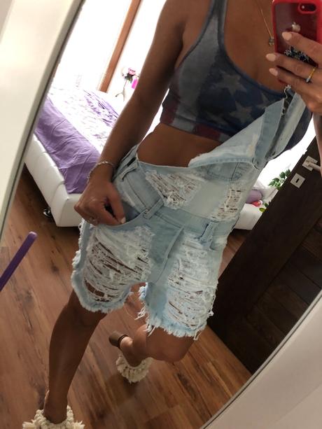 Dámske riflove kraťasy met, 26