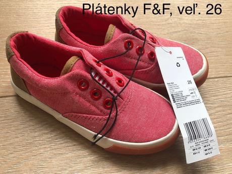 Tenisky / platenky veľ. 26, f&f,26