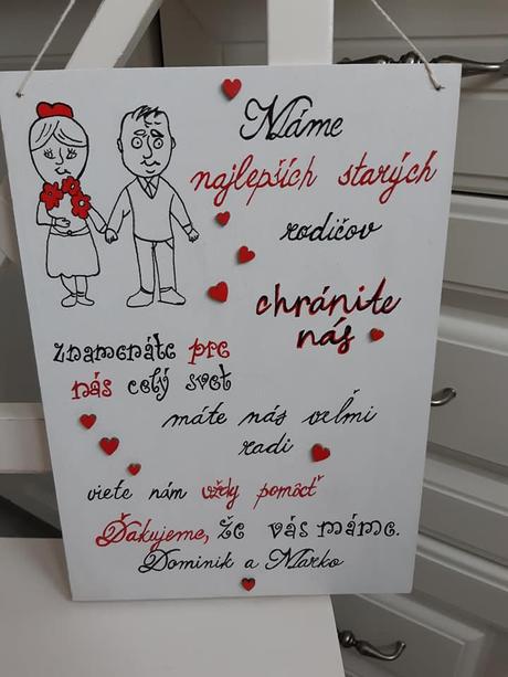 Drevená tabuľka veľká, 