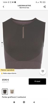 Športový top lascana active, l / s / xl / xs