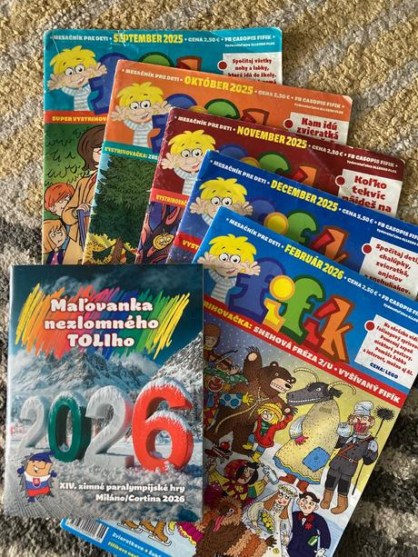 Časopis fifík 5ks plus maľovanka z fifíka 2025/26, 