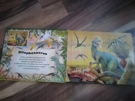 Puzzle kniha s dinosaura i, 