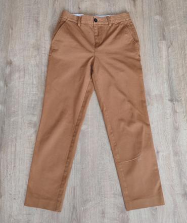 Dámske kvalitne chinos v ťavej farbe s jodhpuh, s