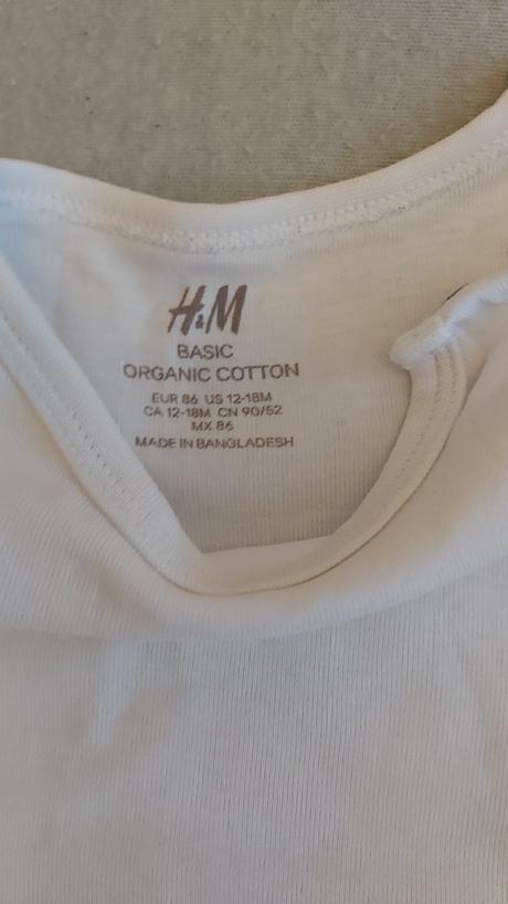 Body biele h&m 86, h&m,86