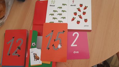 Montessori karticky cisla, 