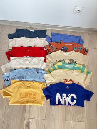12ks - letné tričká h&m, h&m,110