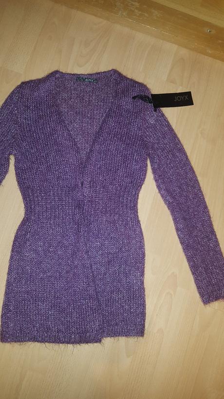 Fialový sveter, s