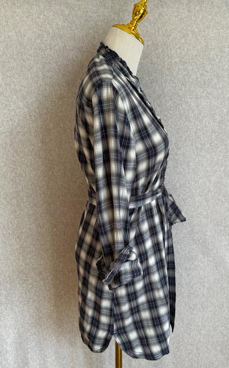 Flanelové kárované minišaty / tunika, tom tailor,s