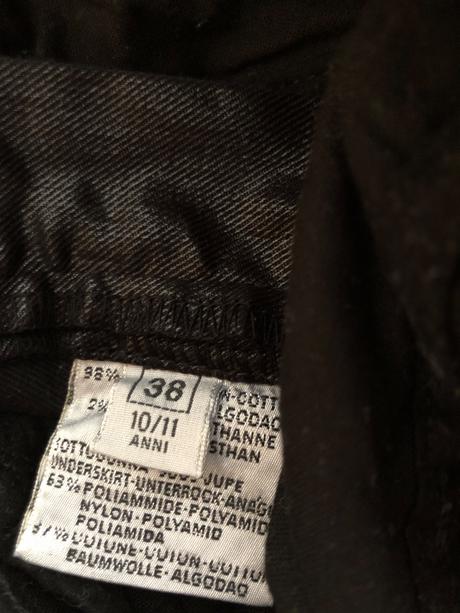 Dievcenská jeansová sukňa, 140