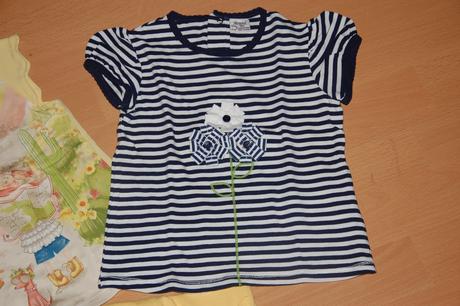 Pásikavé tričko s kvetinkou, mayoral,92