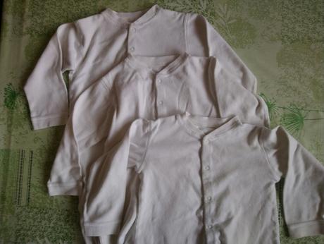 3 ks biele overaly, m, 92 cm, 92