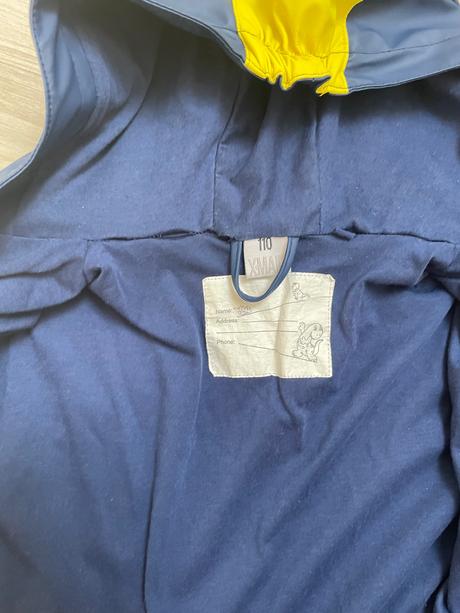 Pogumovaná bundička do dažďa, 110