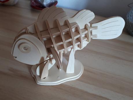 Drevené puzzle 3d ryba, 