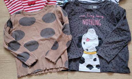 Tričká s dlhým rukávom 4ks, pepco,116