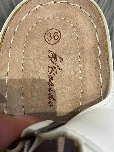 Dámske sandále bielo strieborné (36), 36