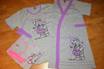 Materská nočná košieľka so županom, vienetta secret,l / m / s / xl / xxl