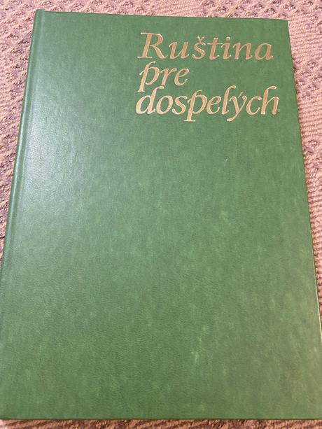 Stará kniha ruského jazyka ruština pre dospelých,