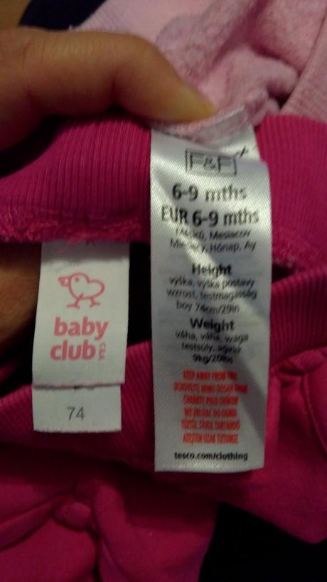 Tepláky 3ks, f&f,74