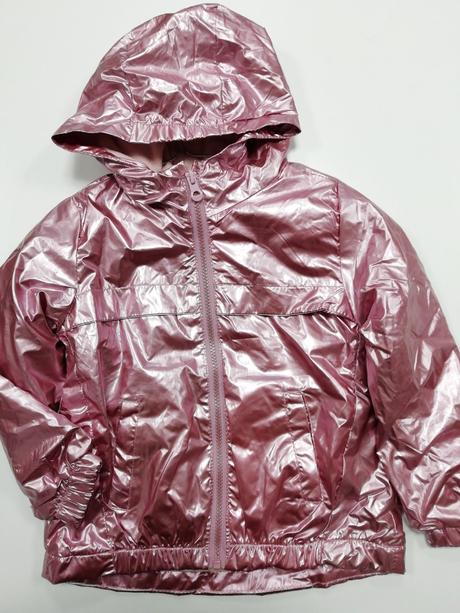 Metalická ružová prechodná bunda, ovs,116