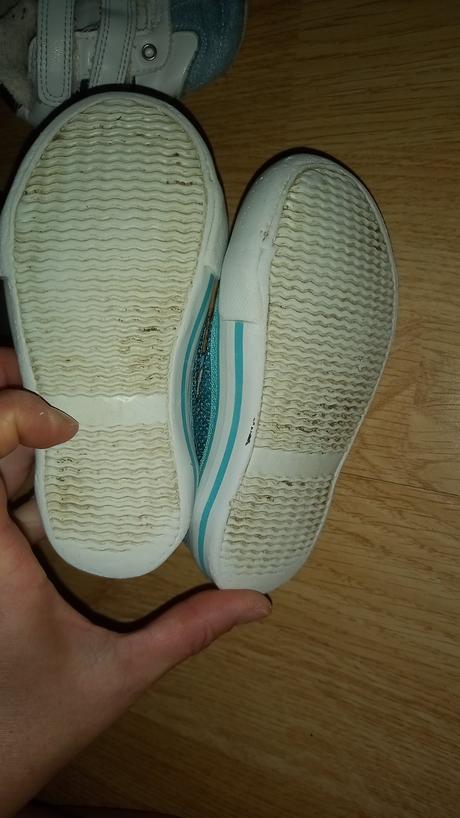 Flitrovane botasky sv.modre, h&m,23