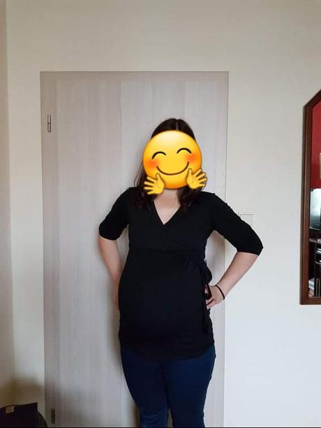 Tehotenske tricko s 3/4 rukavami, l