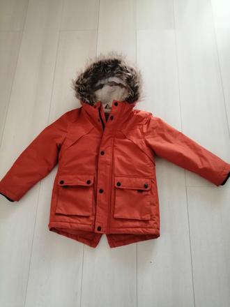 Bundička zimna pre chlapcov, oranzova vel. 122, primark,122