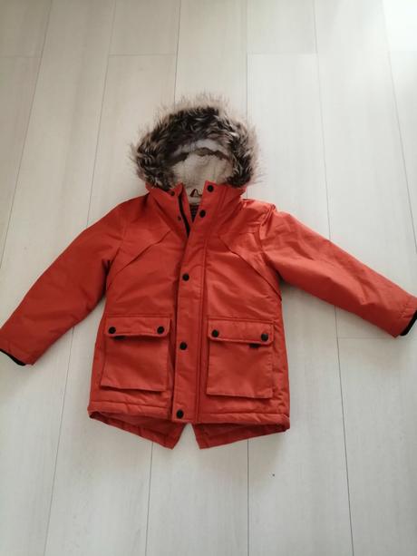 Bundička zimna pre chlapcov, oranzova vel. 122, primark,122