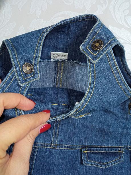 Dievčenské rifľové šaty, 80