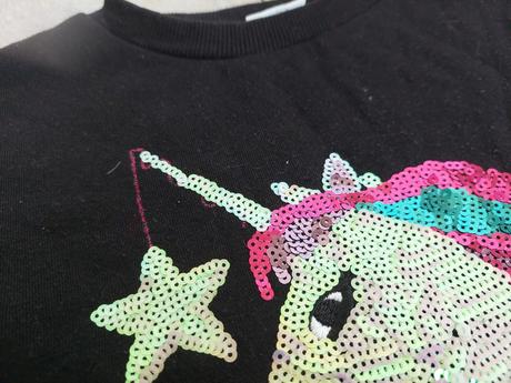 Mikina vianočná s jednorožcom veľ.116, 116