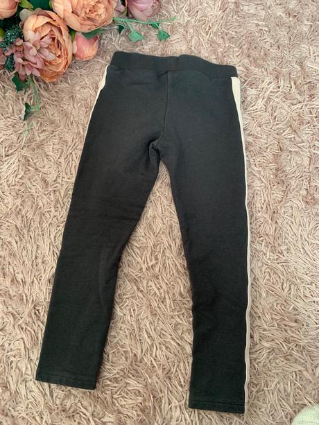 Zateplené leginy s lampasmi, h&m,104