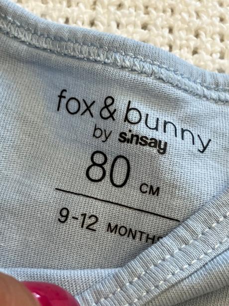 Dievčenské body svetlomodré sinsay (80), sinsay,80