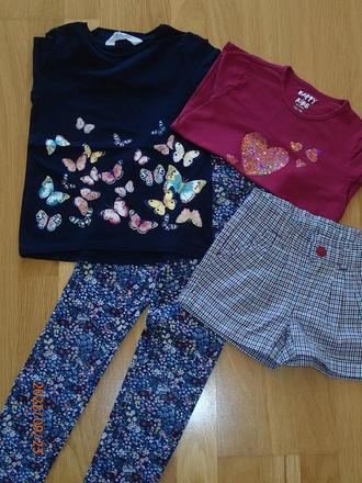 Bordový kompletik, h&m,122