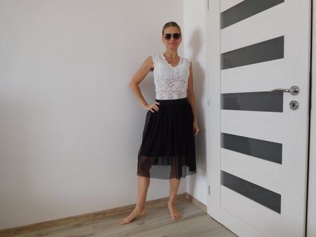 Tylová suknička-38/40v,, 38