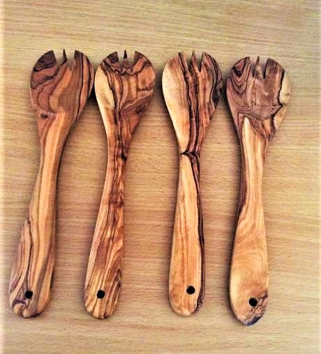 Varešky z olivového dreva / 2 ks,