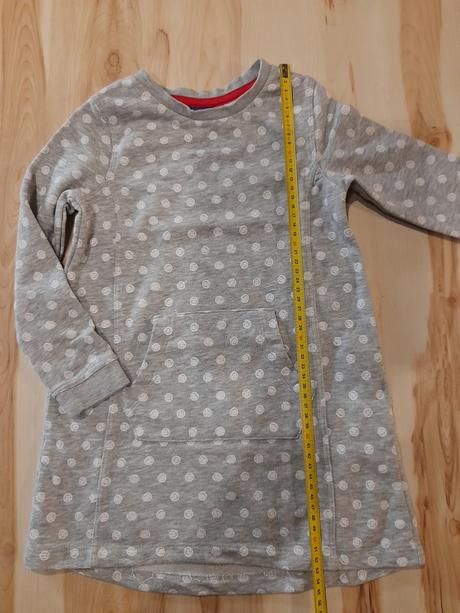 Mikinové šaty s bodkami, lupilu,98