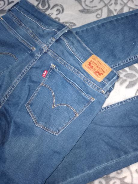 Levi strauss 710 super skinny dámske pružné rifle, levis,38