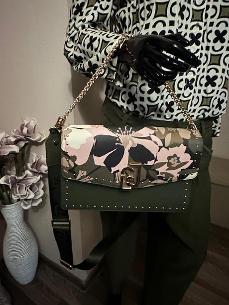 Khaki ružová kabelka na plece zn. liu jo originál, liu jo