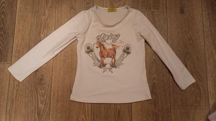 Tričko s koníkom a trblietkami 122, 122