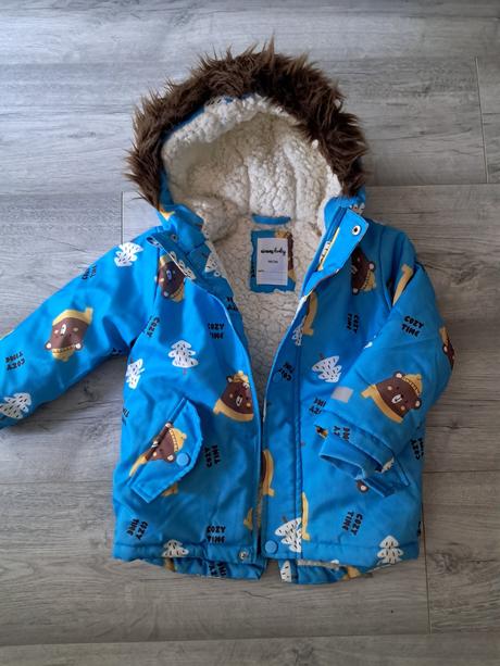 Zimna bunda chlapček, sinsay,98