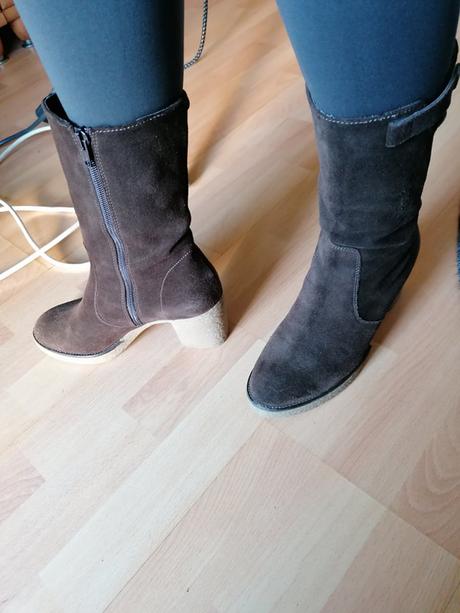 Nízke celokožené čizmy, 36