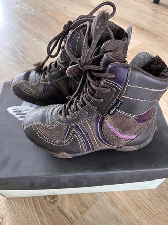 Vysoké kožené topánky., geox,28