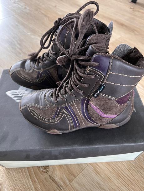 Vysoké kožené topánky., geox,28