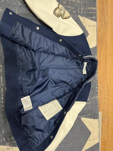 Prechodná bunda s koženkovými rukávmi, h&m,104