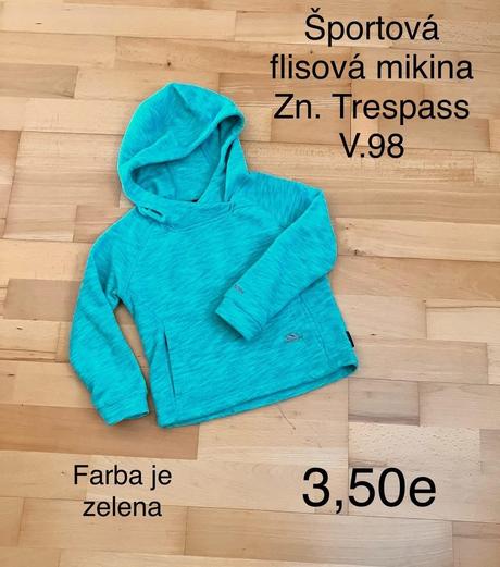 Flísová mikina trespas, 98