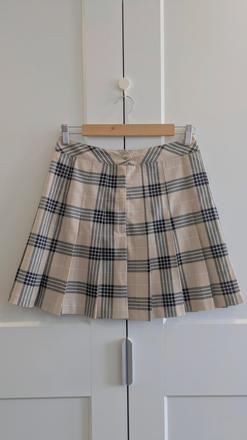 Skladaná károvaná minisukňa h&m, h&m,s